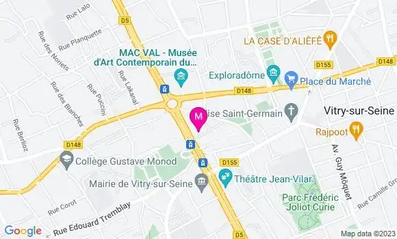 Localisation Restaurant  Le Triomphe