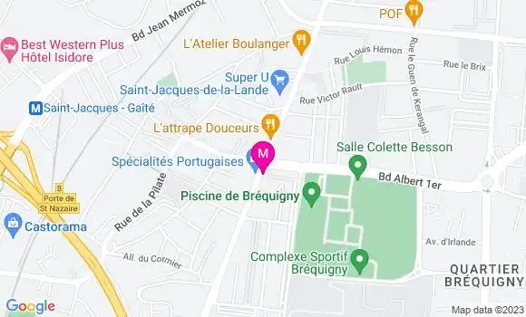 Localisation Restaurant  Aux Pigeons Blancs