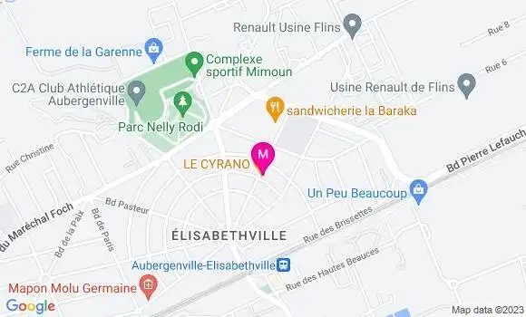 Localisation Restaurant Bar Le Cyrano