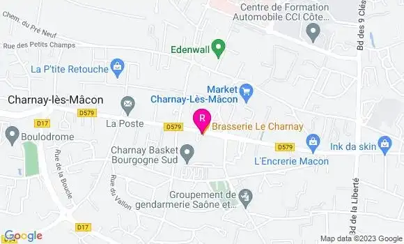 Localisation Restaurant  Le Charnay