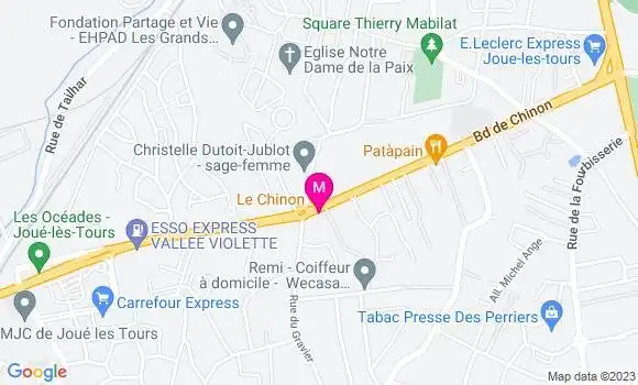 Localisation Restaurant  Le Chinon