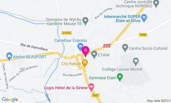 Localisation Restaurant  Le Resto de la Place