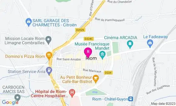 Localisation Restaurant  Le Soubrany