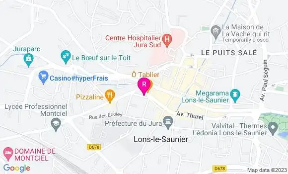 Localisation Le Bistrot des Marronniers