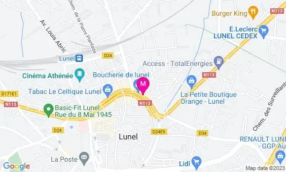 Localisation Restaurant  Chez Marie