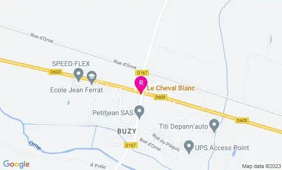 Localisation Restaurant  Le Cheval Blanc
