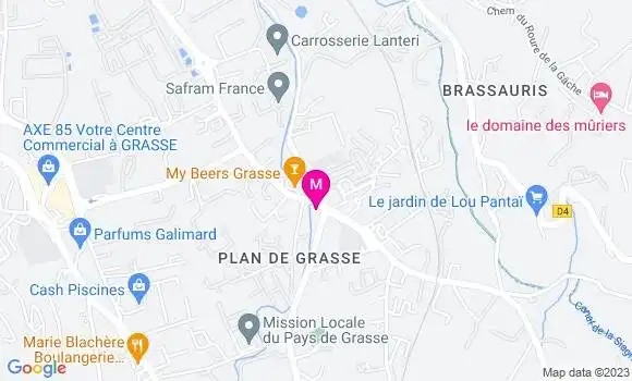 Localisation Restaurant Chinois Palais de Grasse