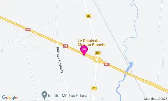 Localisation Restaurant  Le Relais de Maison Blanche