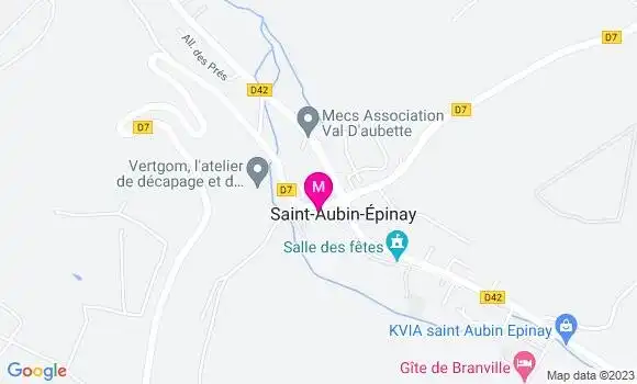 Localisation Restaurant Bar Le Saint Aubin