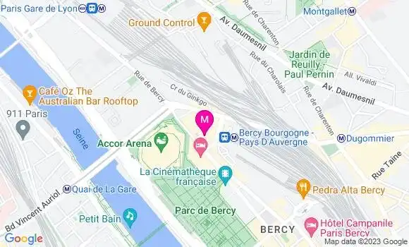 Localisation Restaurant  La Terrasse Bercy