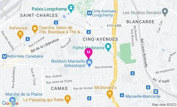 Localisation La Brasserie du 4ème