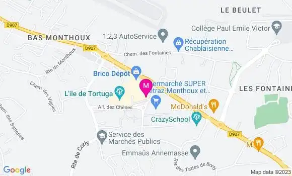 Localisation Restaurant Grill Le Boeuf Grillé