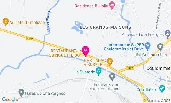 Localisation Restaurant  La Guinguette du Grand Morin
