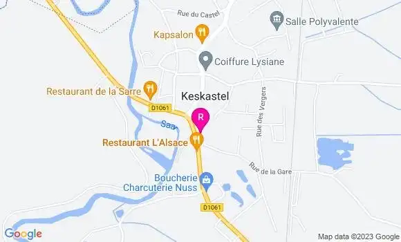Localisation Restaurant  Au Castel