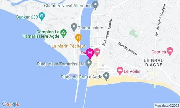 Localisation Restaurant  Le Ponton
