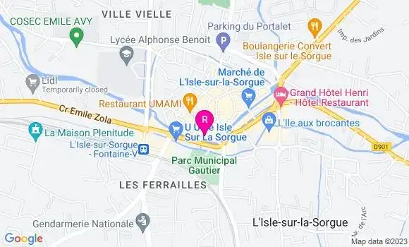 Localisation Pizzeria Au Fil de l