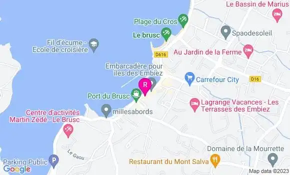 Localisation Restaurant  La P