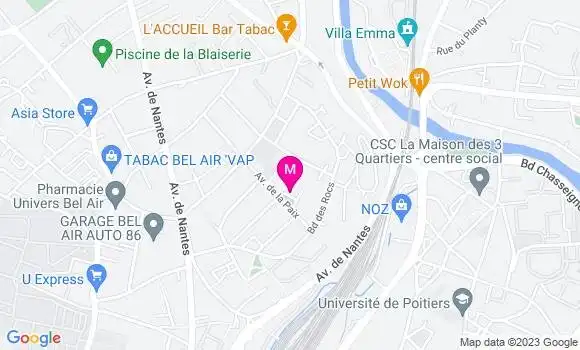 Localisation Restaurant  La Table des Rocs