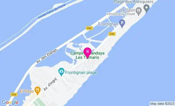 Localisation Restaurant  Les Tamaris