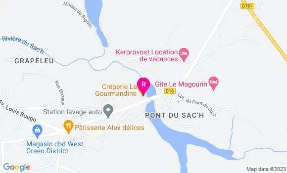 Localisation Crêperie La Gourmandine