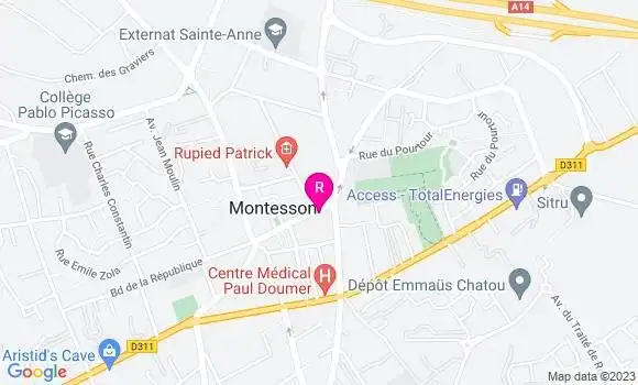 Localisation Restaurant Italien Montess Pizza