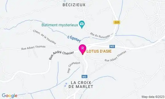 Localisation Restaurant  Lotus d