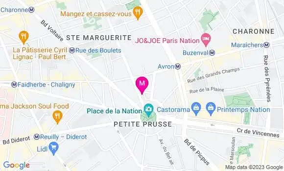 Localisation Restaurant  Le Mademoiselle