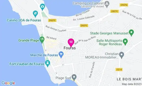 Localisation Restaurant Bar Le Sablon