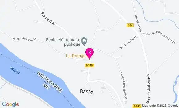 Localisation Restaurant  La Grange