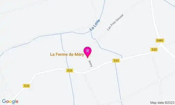 Localisation Restaurant  La Ferme de Méry