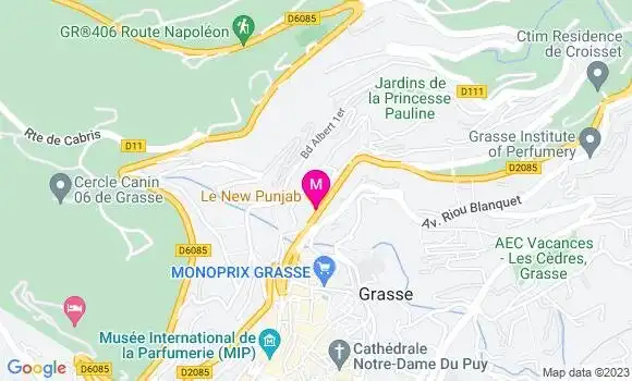 Localisation Restaurant  Le New Punjab