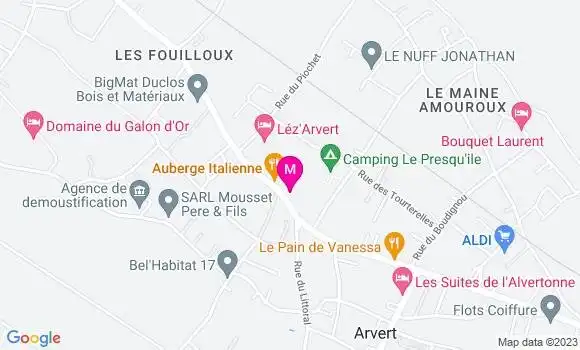Localisation Restaurant  La Fleur de Sel