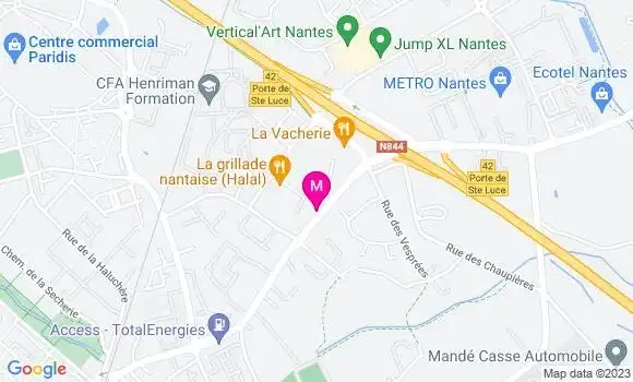 Localisation Restaurant  Les Vesprées
