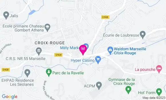 Localisation Restaurant Snack Les Jardins d