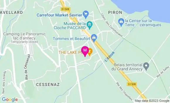 Localisation The Lake Pub