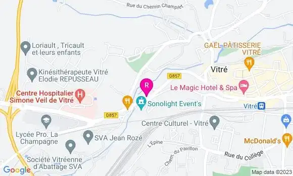 Localisation Restaurant Bar Le Viaduc
