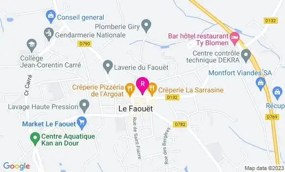 Localisation Restaurant  Le Relais des Halles