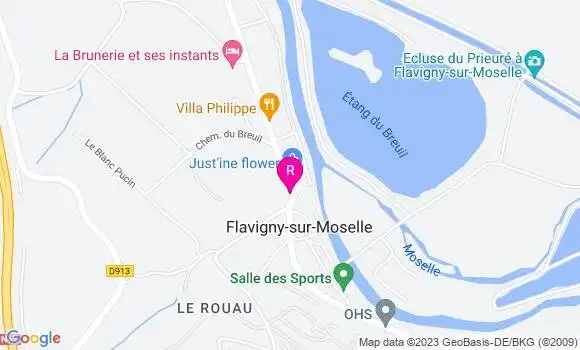 Localisation Auberge du Relais de la Poste