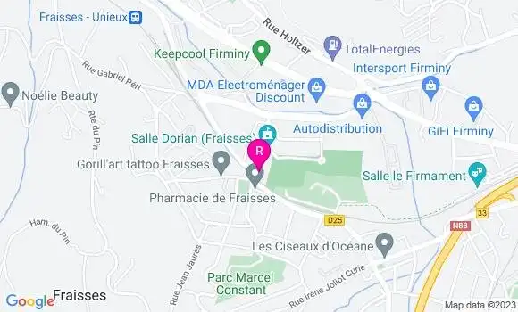 Localisation Restaurant  Le Central