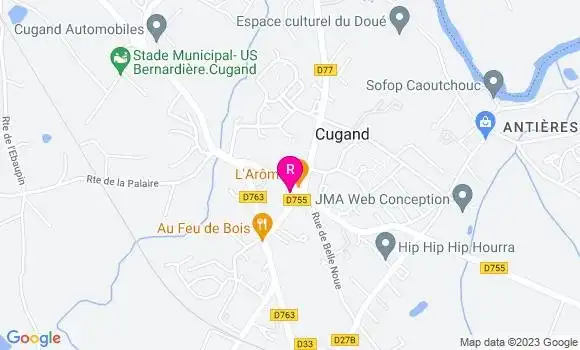 Localisation Restaurant  Le Relais de Cugand