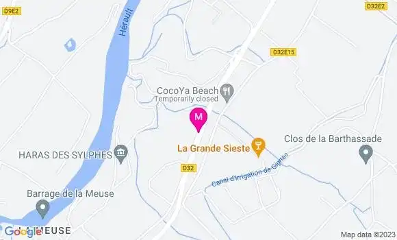 Localisation Restaurant  La Famourette