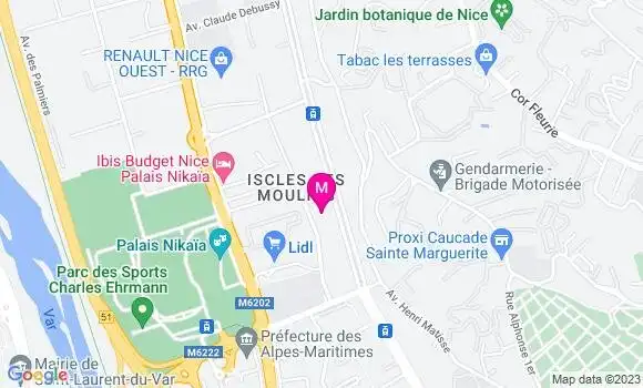 Localisation Restaurant  Green Meridia
