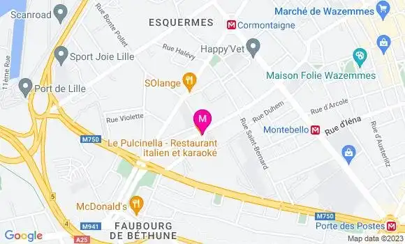 Localisation Restaurant  Le Pulcinella