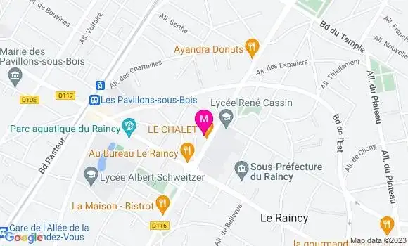 Localisation Restaurant Grill Le Chalet