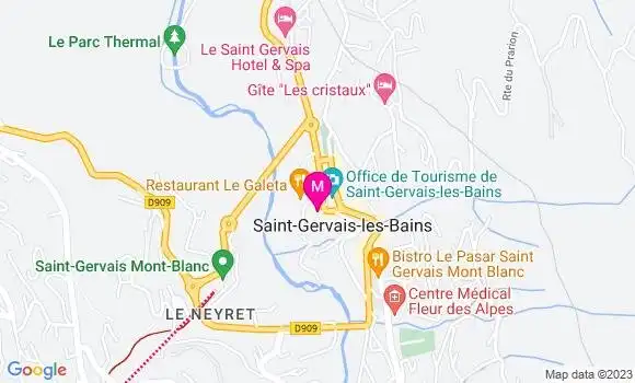 Localisation Brasserie du Mont Blanc