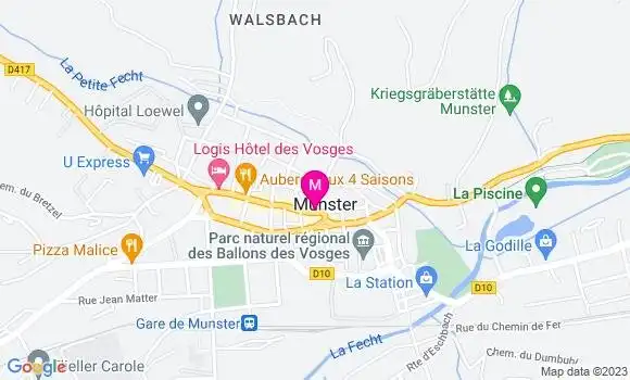 Localisation Restaurant  La Table des Malker
