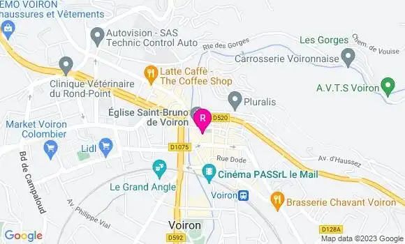Localisation Restaurant  Le Saint Bruno