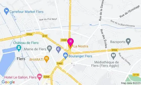 Localisation Restaurant  La Sqala