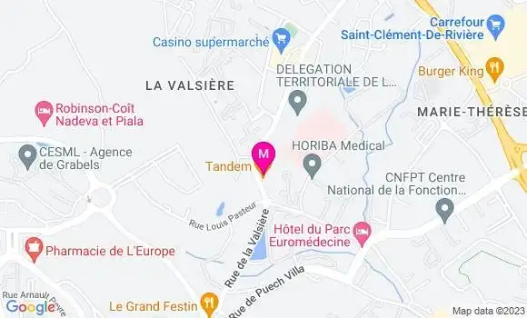 Localisation Brasserie La Vasière