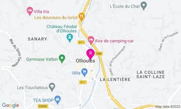 Localisation Restaurant  Le Bizerte